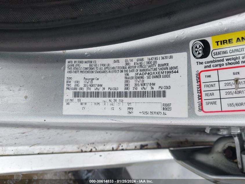 2014 FORD FIESTA ST - 3FADP4GXXEM199544