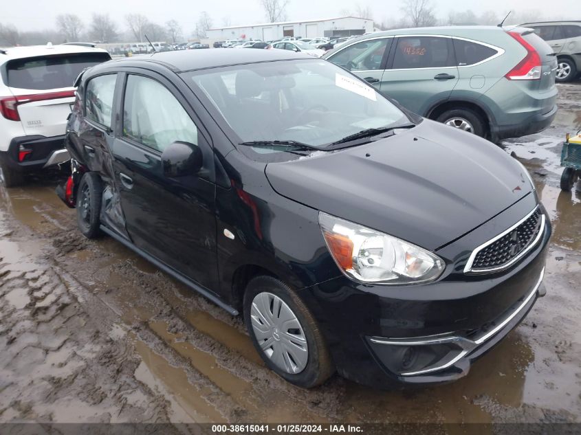 Lot #2541527475 2019 MITSUBISHI MIRAGE RF salvage car