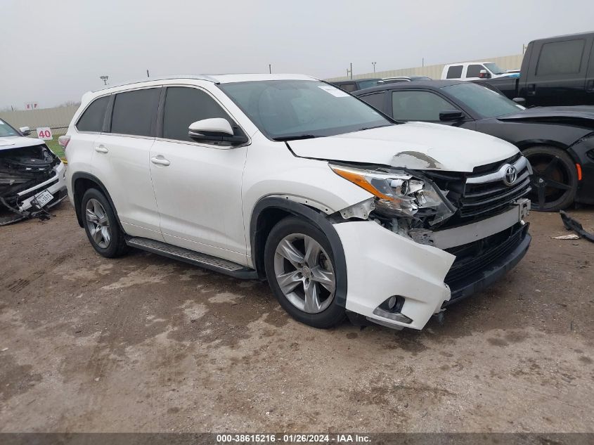 2015 TOYOTA HIGHLANDER LIMITED/LTD PLATINUM - 5TDYKRFH7FS081406