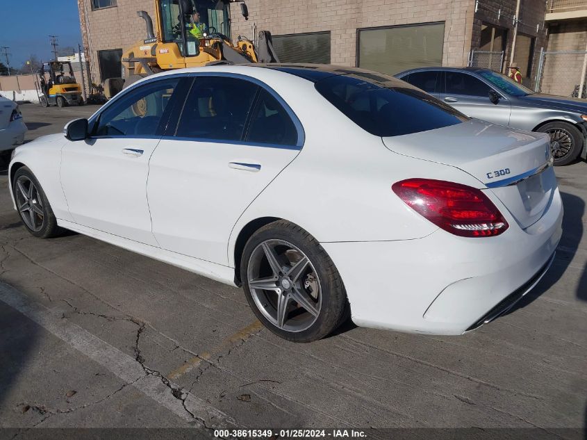 2015 MERCEDES-BENZ C 300 4MATIC/LUXURY 4MATIC/SPORT 4MATIC - 55SWF4KB7FU016364