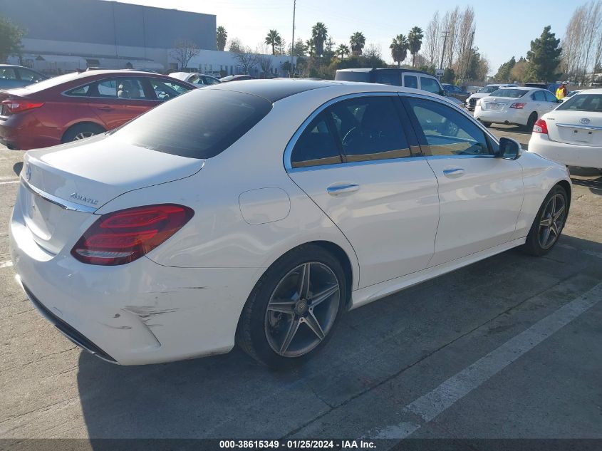 2015 MERCEDES-BENZ C 300 4MATIC/LUXURY 4MATIC/SPORT 4MATIC - 55SWF4KB7FU016364
