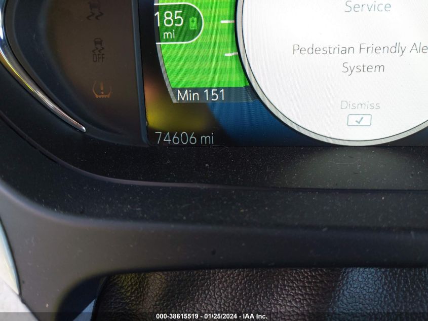2019 CHEVROLET BOLT EV LT - 1G1FY6S08K4129174