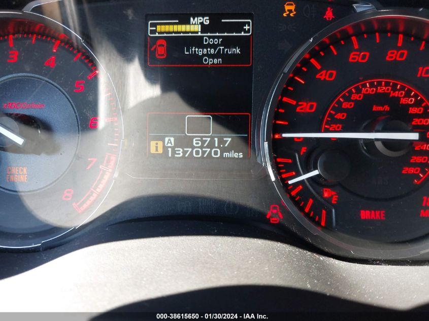 2015 SUBARU WRX - JF1VA1A60F9827597