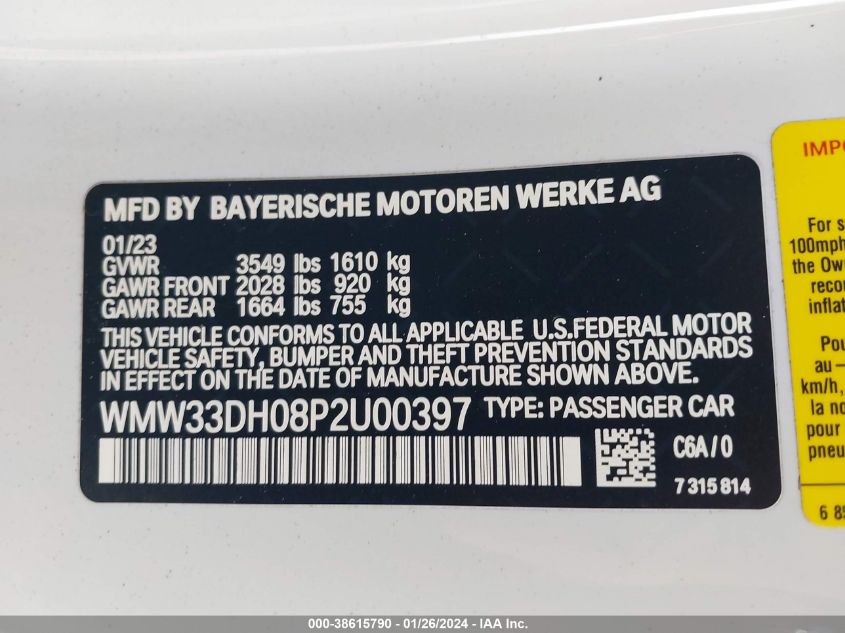 2023 MINI HARDTOP - WMW33DH08P2U00397