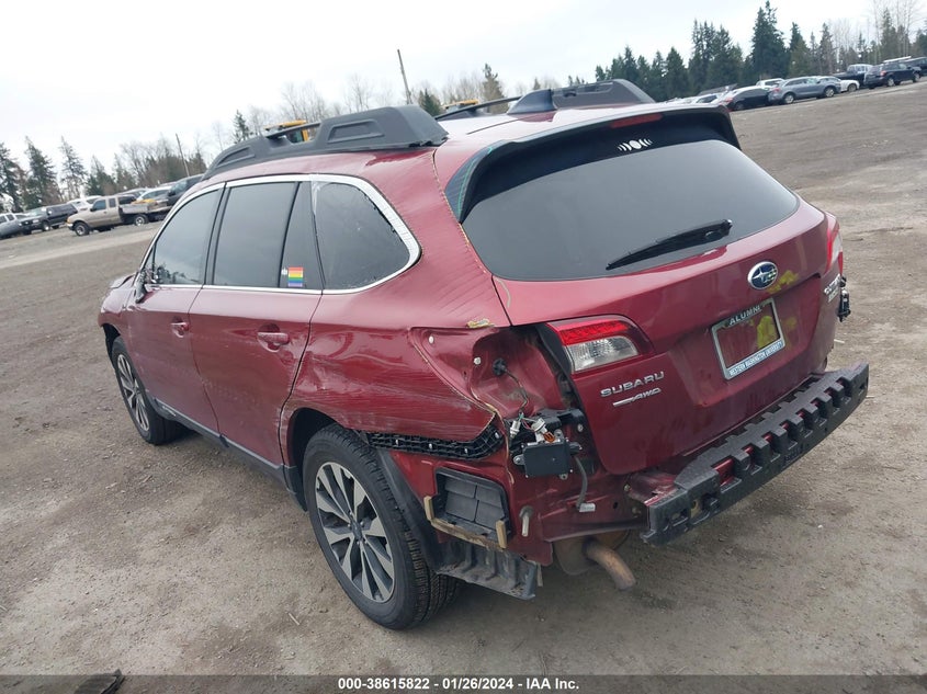 VIN 4S4BSANCXH3334635 2017 SUBARU OUTBACK 2.5I LIMITED
