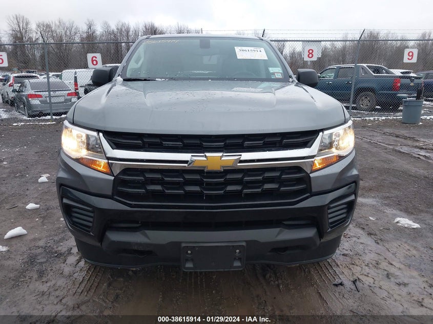 VIN 1GCGTBEN2N1301120 2022 CHEVROLET COLORADO 4WD  SHORT BOX WT
