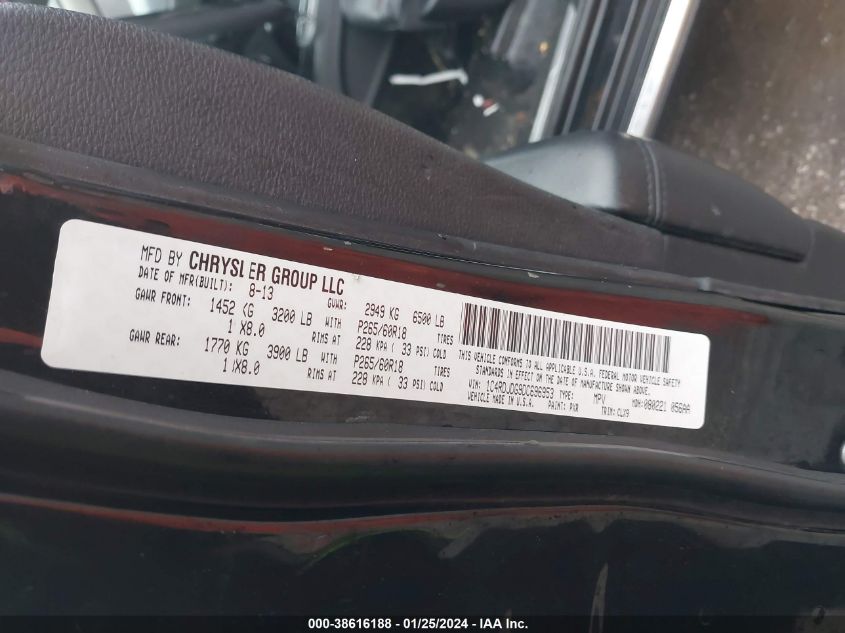 2013 DODGE DURANGO CREW - 1C4RDJDG9DC696953