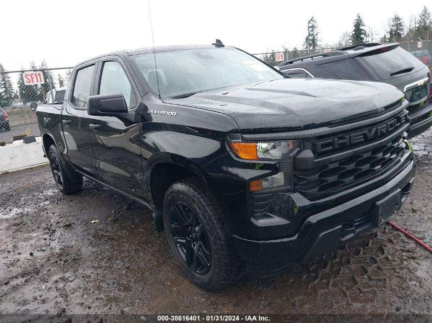 2023 CHEVROLET SILVERADO 1500 4WD  SHORT BED CUSTOM - 3GCPDBEK9PG156617