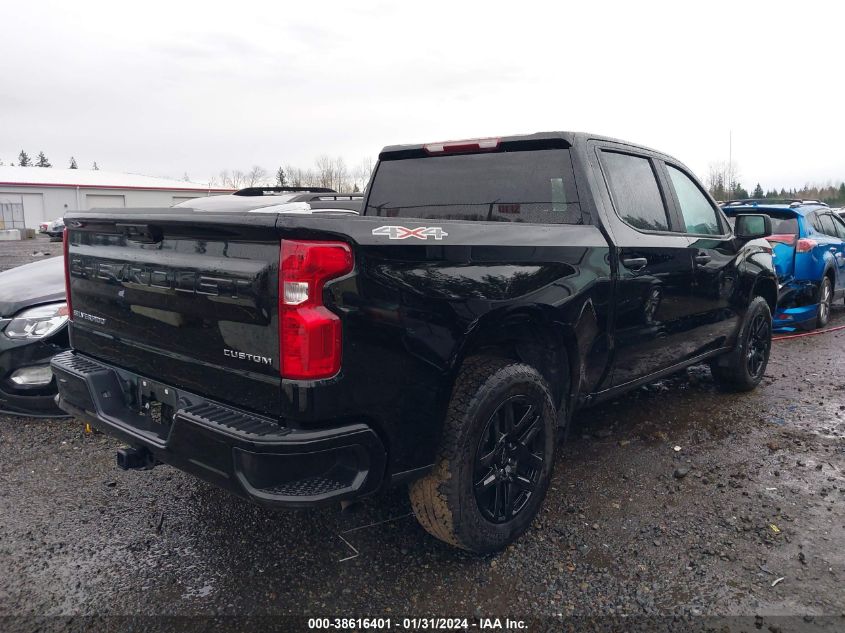 2023 CHEVROLET SILVERADO 1500 4WD  SHORT BED CUSTOM - 3GCPDBEK9PG156617