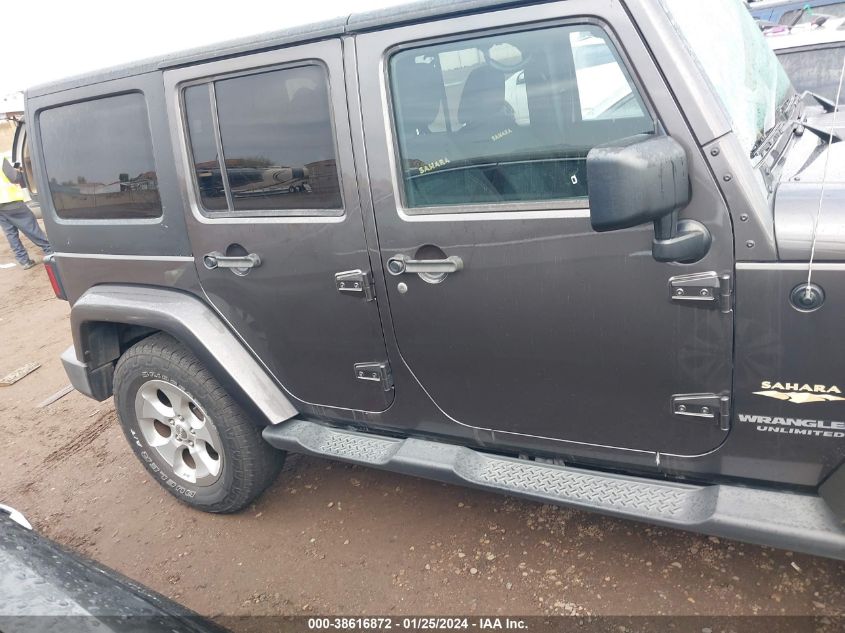 2014 JEEP WRANGLER UNLIMITED SAHARA - 1C4BJWEG9EL270977