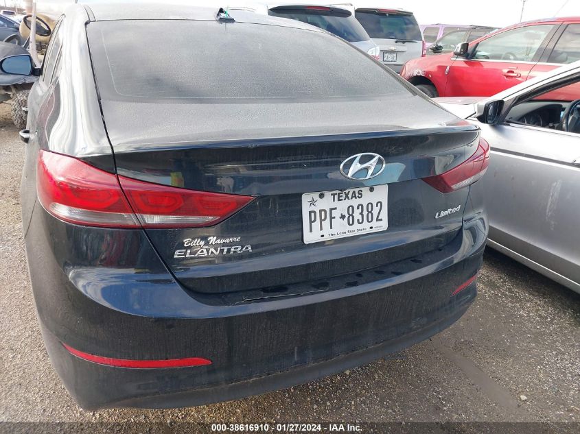 2018 HYUNDAI ELANTRA LIMITED - 5NPD84LF8JH271667