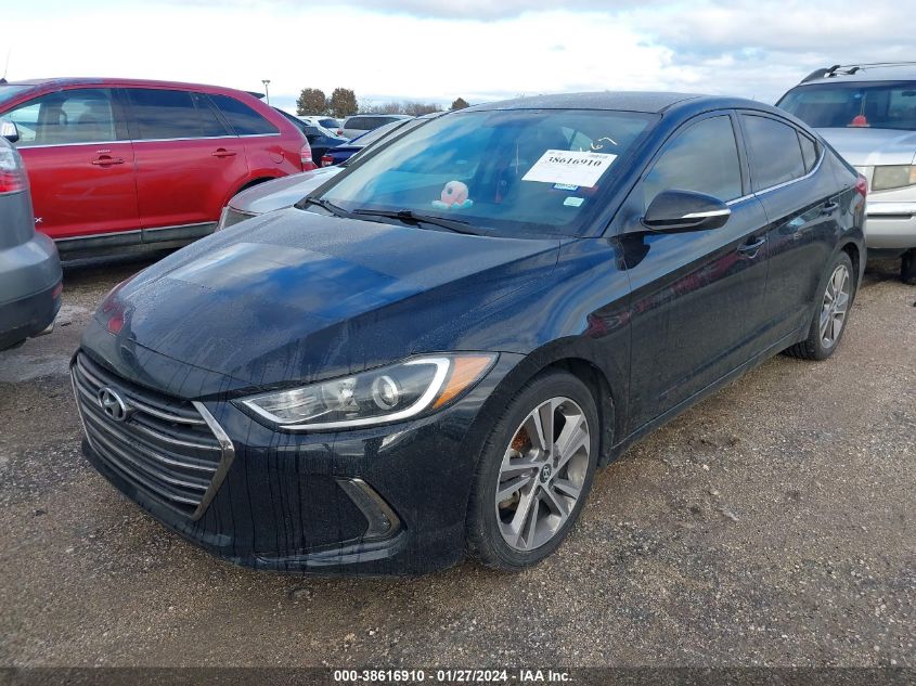 2018 HYUNDAI ELANTRA LIMITED - 5NPD84LF8JH271667