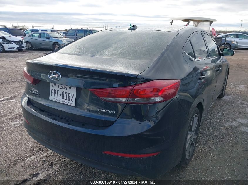 2018 HYUNDAI ELANTRA LIMITED - 5NPD84LF8JH271667