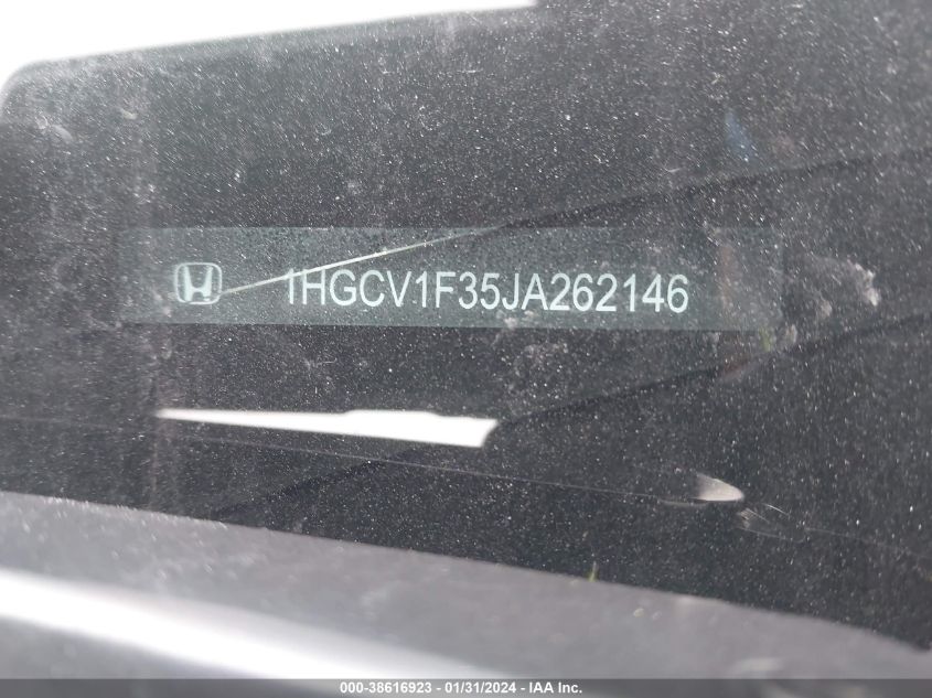 2018 HONDA ACCORD SPORT - 1HGCV1F35JA262146
