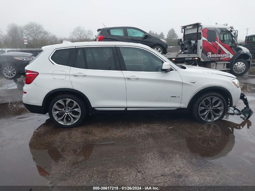 2017 BMW X3 XDRIVE28I - 5UXWX9C56H0T00122