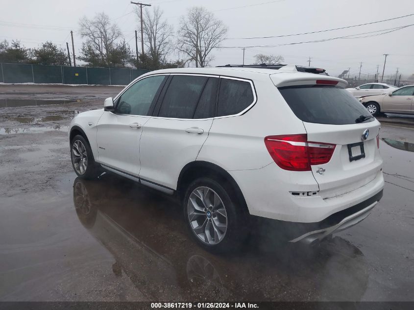 2017 BMW X3 XDRIVE28I - 5UXWX9C56H0T00122