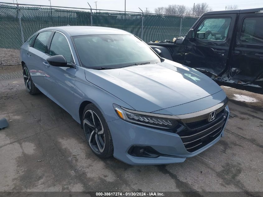 2022 HONDA ACCORD SPORT - 1HGCV1F3XNA088189