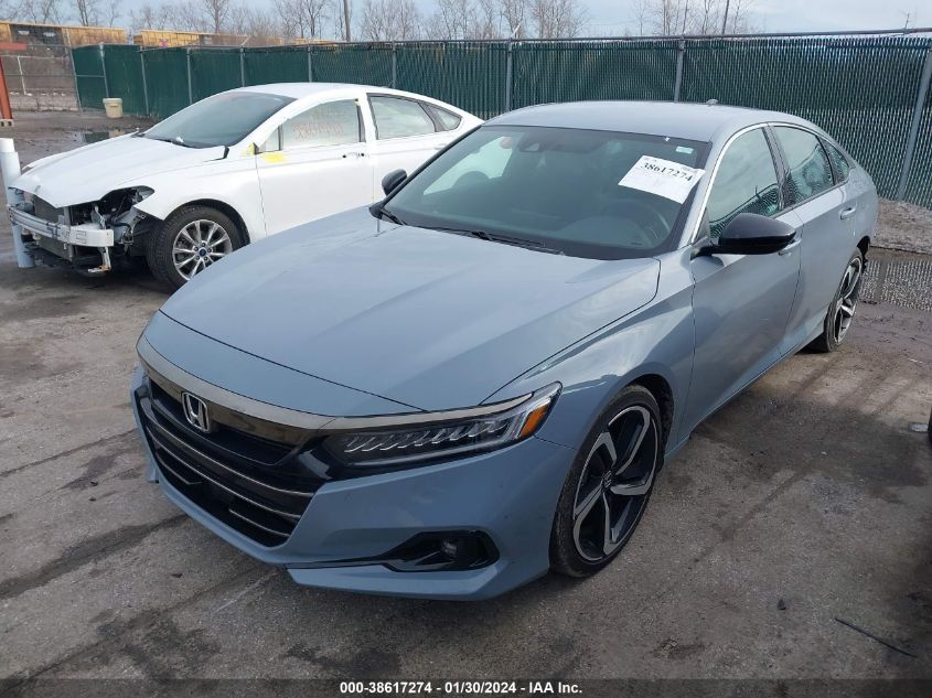 2022 HONDA ACCORD SPORT - 1HGCV1F3XNA088189
