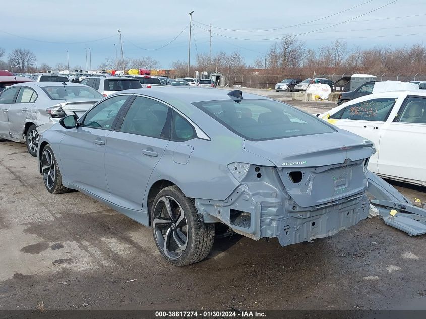 2022 HONDA ACCORD SPORT - 1HGCV1F3XNA088189