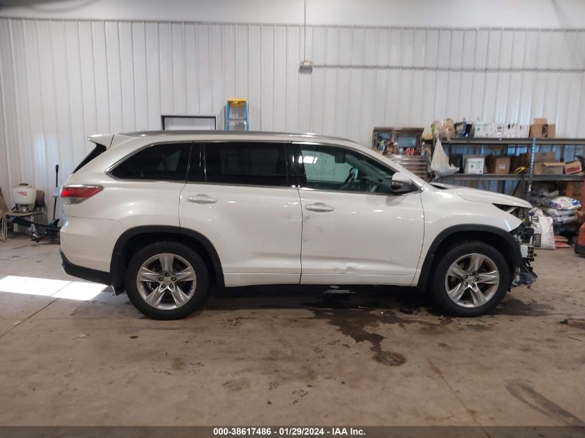 2014 TOYOTA HIGHLANDER LIMITED V6 - 5TDDKRFH9ES012892