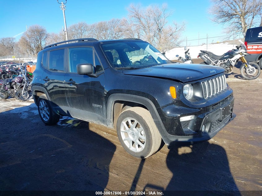 VIN ZACNJDB17NPN72102 2022 JEEP RENEGADE LATITUDE 4X4
