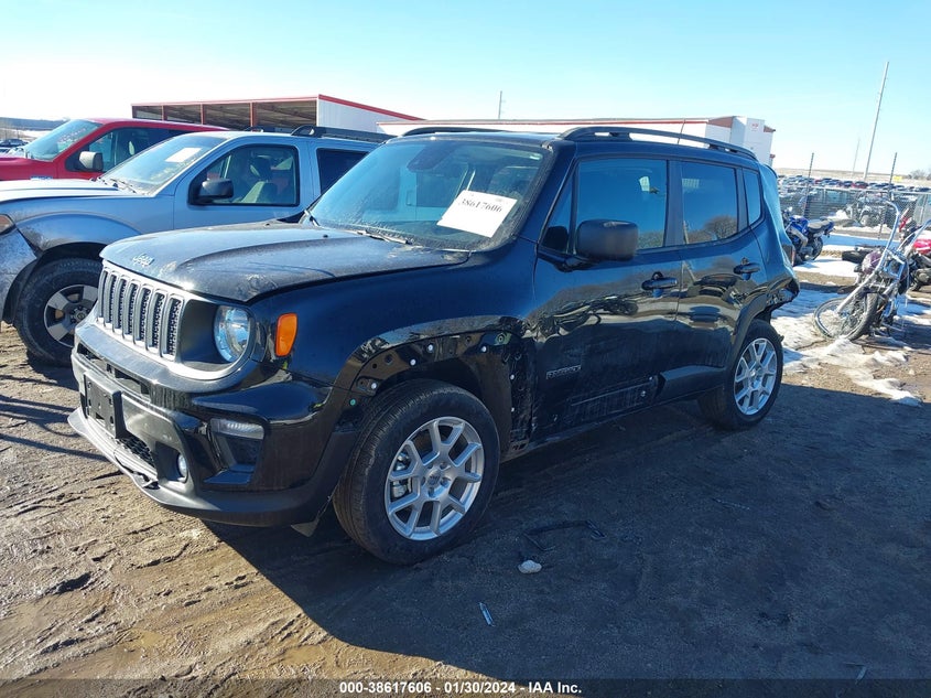 VIN ZACNJDB17NPN72102 2022 JEEP RENEGADE LATITUDE 4X4