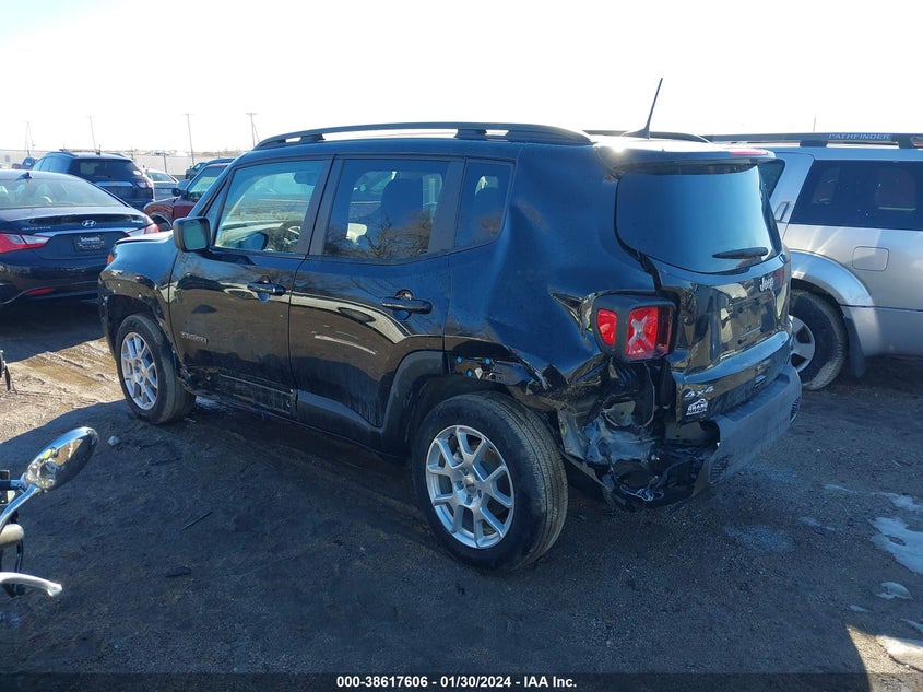VIN ZACNJDB17NPN72102 2022 JEEP RENEGADE LATITUDE 4X4