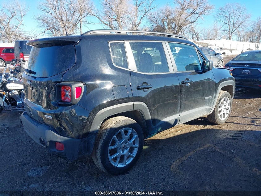 VIN ZACNJDB17NPN72102 2022 JEEP RENEGADE LATITUDE 4X4