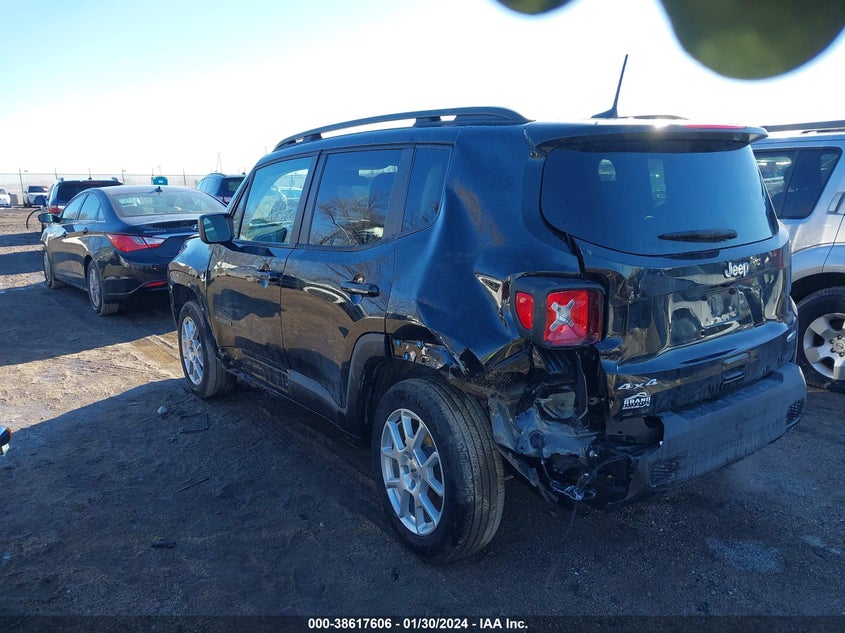 VIN ZACNJDB17NPN72102 2022 JEEP RENEGADE LATITUDE 4X4