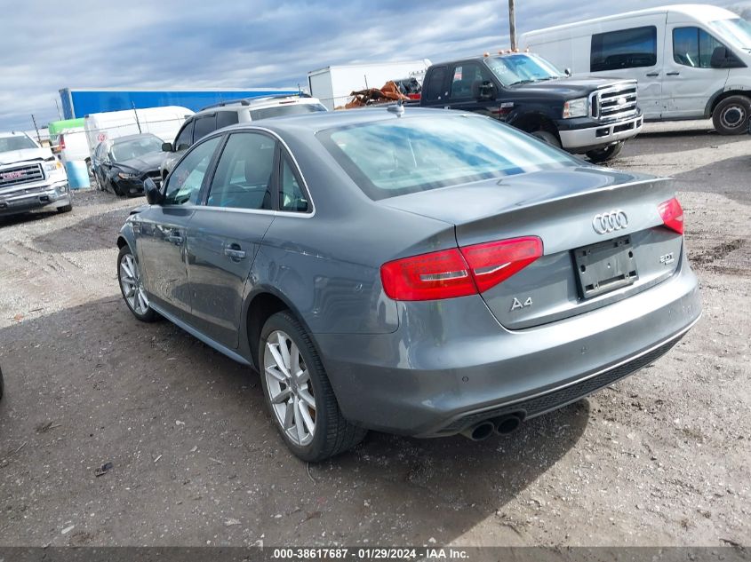 2014 AUDI A4 2.0T PREMIUM - WAUFFAFL2EN041060