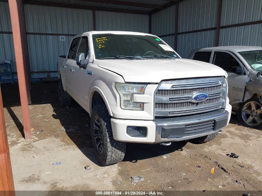 2015 FORD F-150 PLATINUM - 1FTEW1EF1FFB33119