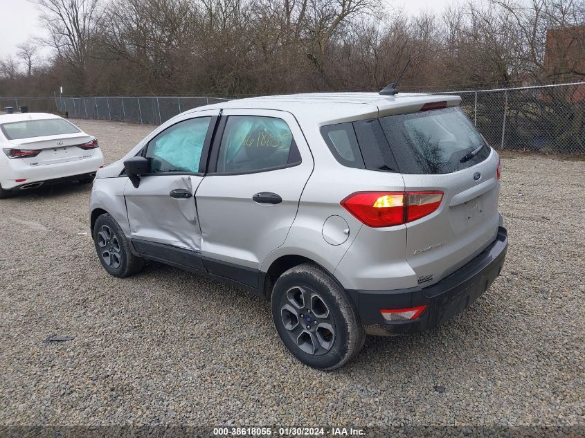 2021 FORD ECOSPORT S - MAJ3S2FE2MC398019