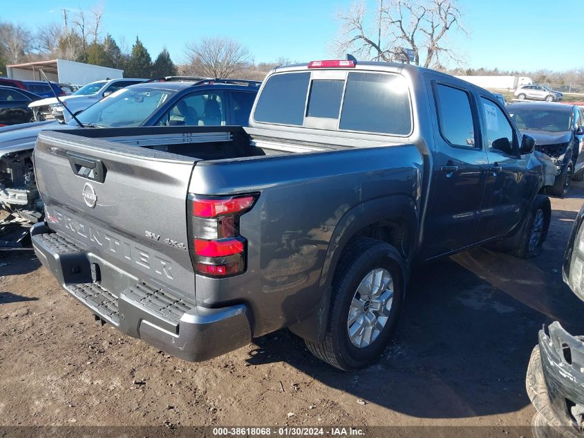 2022 NISSAN FRONTIER SV 4X4 - 1N6ED1EK5NN687476