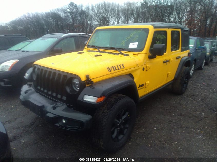 2021 JEEP WRANGLER UNLIMITED WILLYS 4X4 - 1C4HJXDG6MW573018