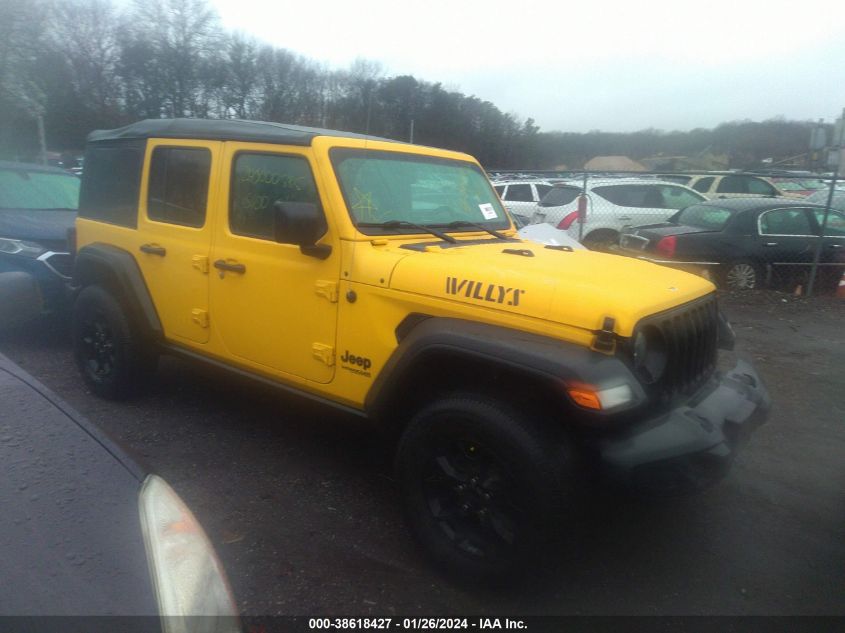 2021 JEEP WRANGLER UNLIMITED WILLYS 4X4 - 1C4HJXDG6MW573018