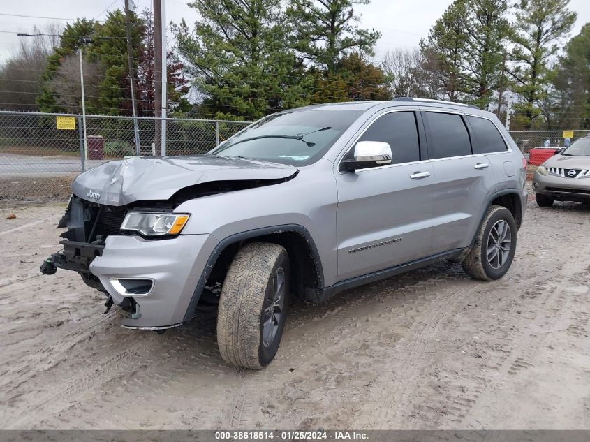 2017 JEEP GRAND CHEROKEE LIMITED 4X2 - 1C4RJEBG6HC780270