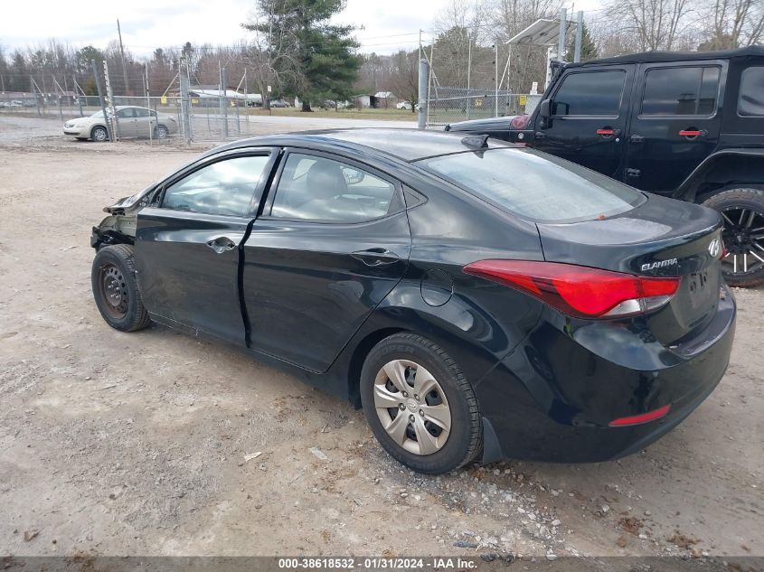 2016 HYUNDAI ELANTRA SE/SPORT/LIMITED - 5NPDH4AE4GH789021