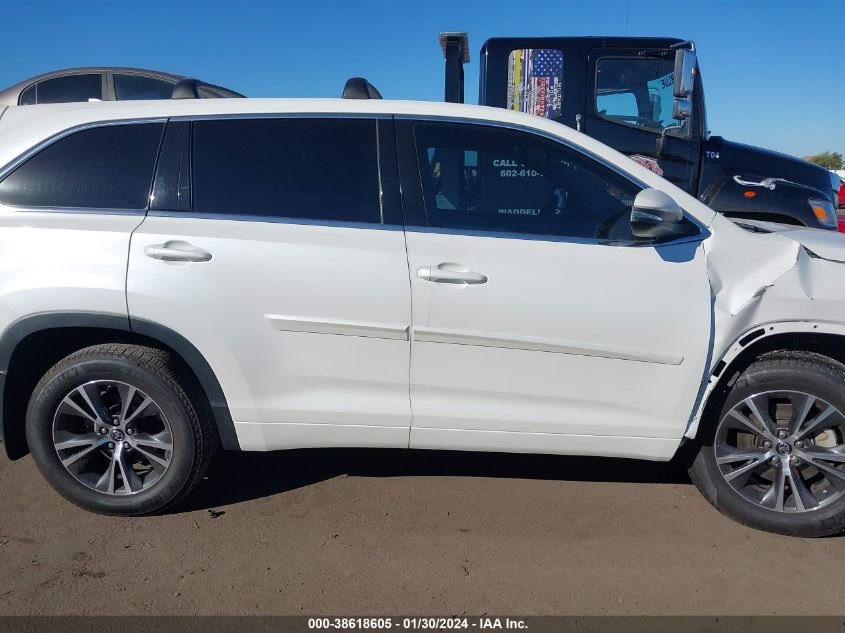 2018 TOYOTA HIGHLANDER LE PLUS - 5TDBZRFH3JS849859