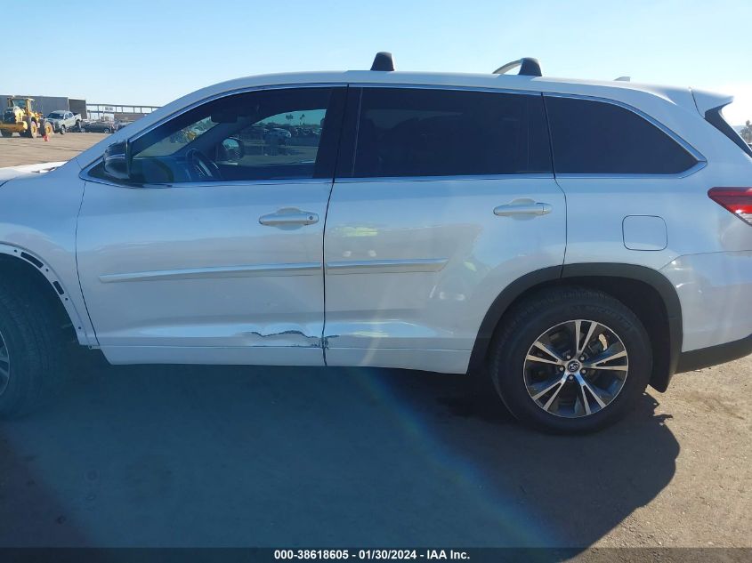 2018 TOYOTA HIGHLANDER LE PLUS - 5TDBZRFH3JS849859