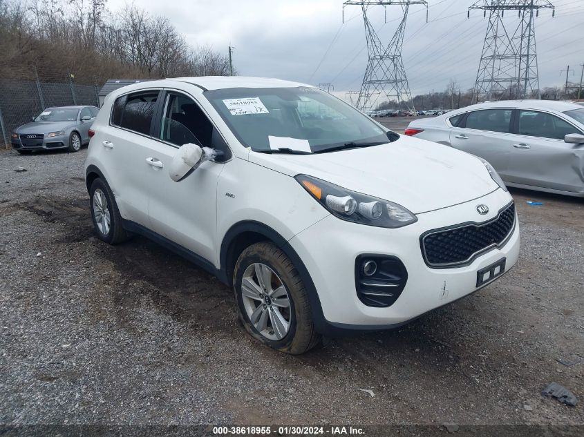 2019 KIA SPORTAGE LX - KNDPMCAC1K7597697