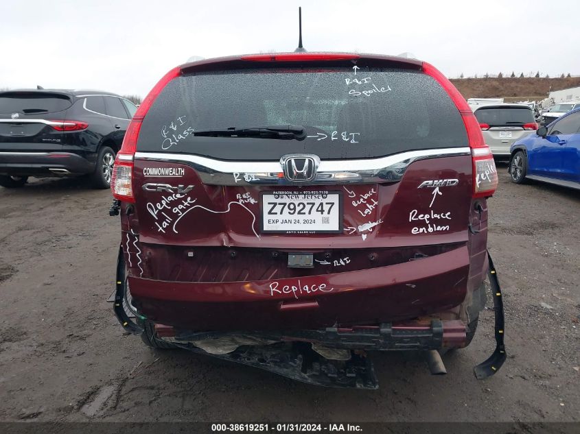2015 HONDA CR-V EX-L - 2HKRM4H73FH631518