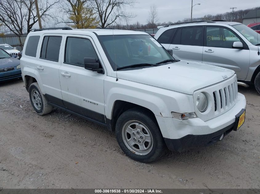 2016 JEEP PATRIOT SPORT - 1C4NJPBA4GD812177