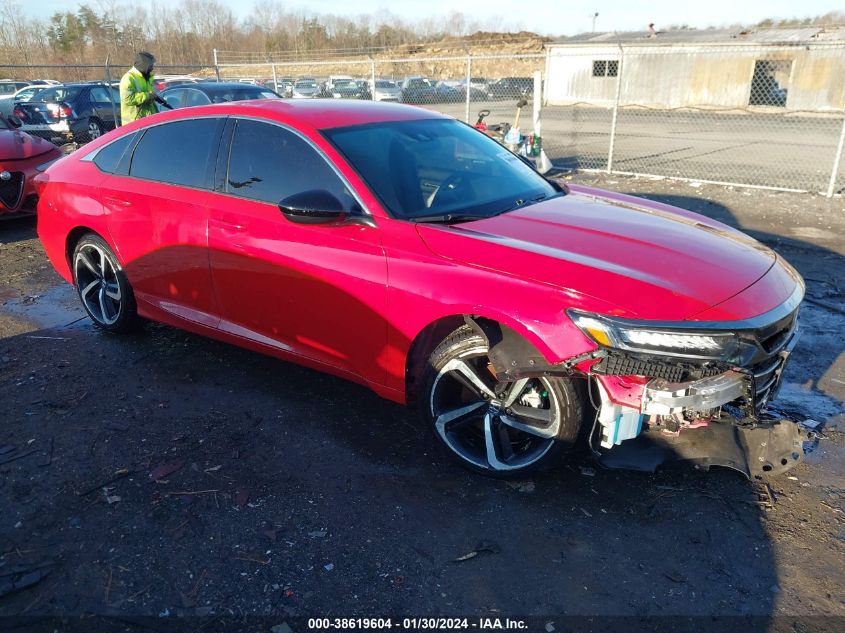 2022 HONDA ACCORD SPORT - 1HGCV1F39NA058469