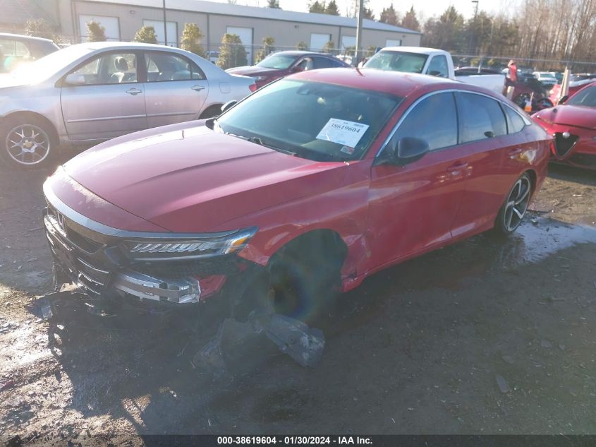 2022 HONDA ACCORD SPORT - 1HGCV1F39NA058469