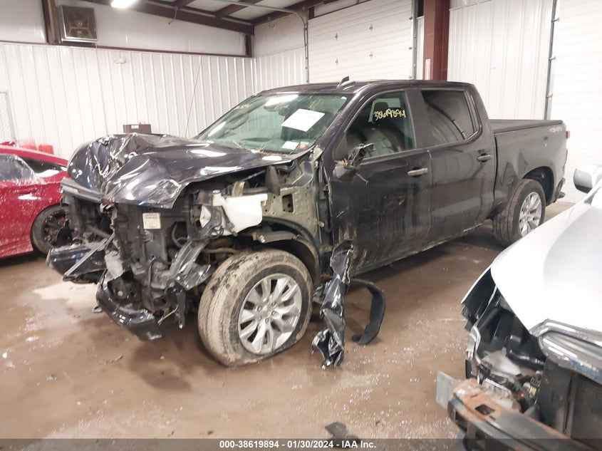 VIN 3GCPDBEK5NG613159 2022 CHEVROLET SILVERADO 1500 4WD  SHORT BED CUSTOM