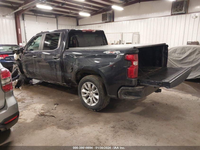 VIN 3GCPDBEK5NG613159 2022 CHEVROLET SILVERADO 1500 4WD  SHORT BED CUSTOM