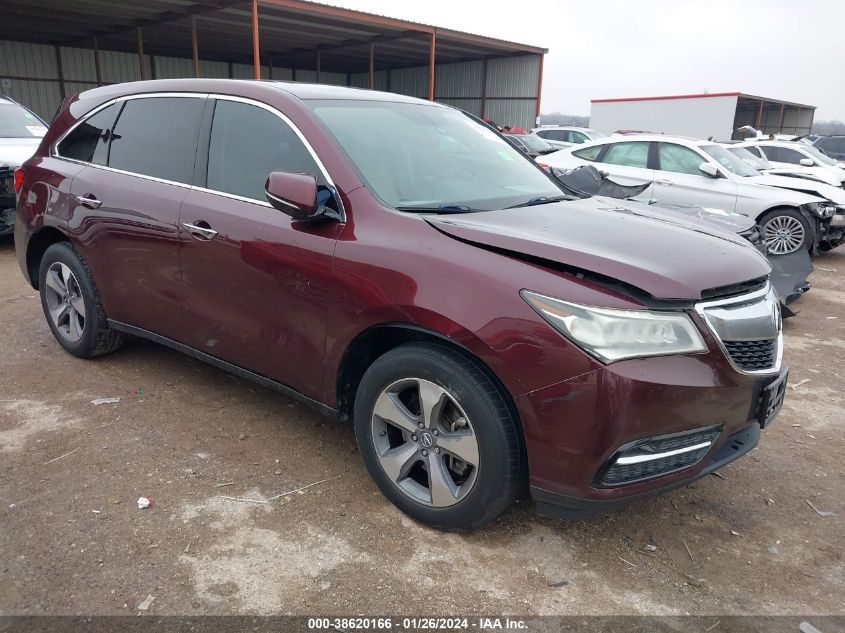 2014 ACURA MDX - 5FRYD4H25EB030185