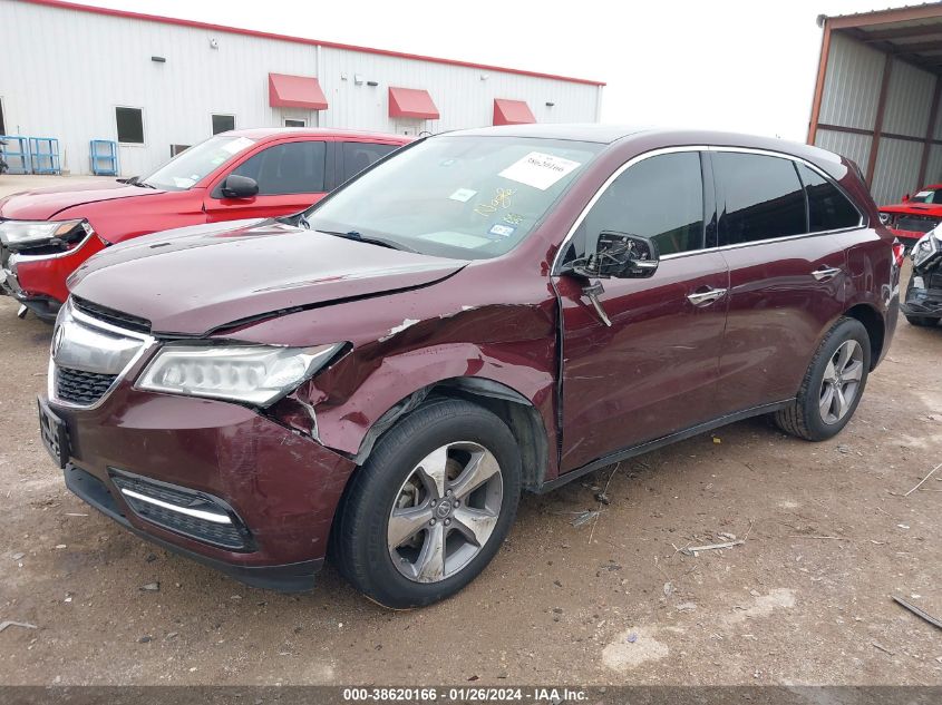 2014 ACURA MDX - 5FRYD4H25EB030185
