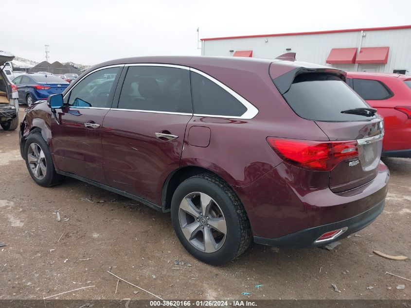 2014 ACURA MDX - 5FRYD4H25EB030185