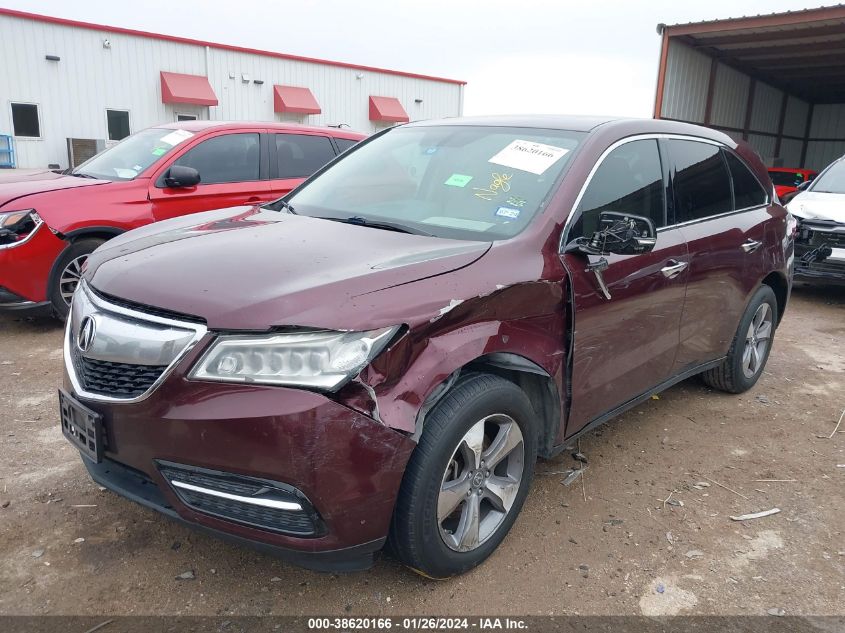 2014 ACURA MDX - 5FRYD4H25EB030185